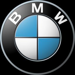BMW logo on a BadgeFLEX digital car emblem