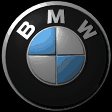 BMW · Spin logo on a BadgeFLEX digital car emblem