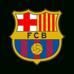 FC Barcelona logo on a BadgeFLEX digital car emblem
