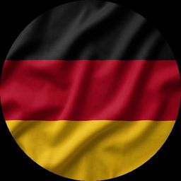 Germany logo on a BadgeFLEX digital car emblem