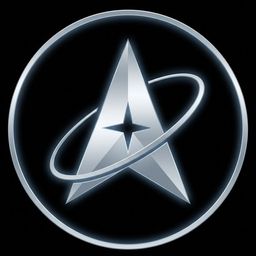 US Space Force logo on a BadgeFLEX digital car emblem